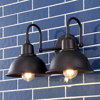 Frisco Farmhouse Industrial Iron LED Vanity - JONATHAN Y