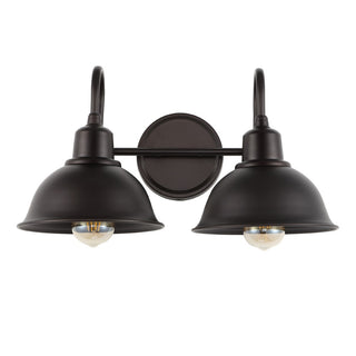 Frisco Farmhouse Industrial Iron LED Vanity - JONATHAN Y