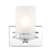 Fairfax Metal/Frosted Glass Contemporary Glam LED Vanity Light