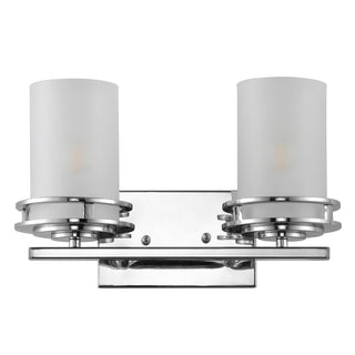 Fairfax Metal/Frosted Glass Contemporary Glam LED Vanity Light - JONATHAN Y