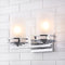 Fairfax Metal/Frosted Glass Contemporary Glam LED Vanity Light