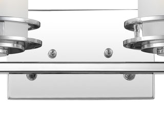 Fairfax Metal/Frosted Glass Contemporary Glam LED Vanity Light - JONATHAN Y