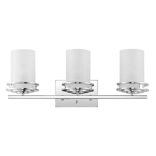 Fairfax Metal/Frosted Glass Contemporary Glam LED Vanity Light - JONATHAN Y