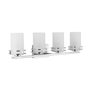 Fairfax Metal/Frosted Glass Contemporary Glam LED Vanity Light