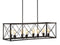 Galax 39" 8-Light Adjustable Iron Farmhouse Industrial LED Dimmable Pendant