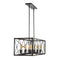Galax 39" 8-Light Adjustable Iron Farmhouse Industrial LED Dimmable Pendant
