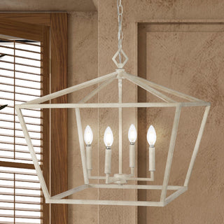 Gatsby 23" Adjustable Iron Rustic Glam LED Pendant - JONATHAN Y