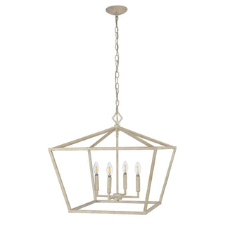 Gatsby 23" Adjustable Iron Rustic Glam LED Pendant - JONATHAN Y