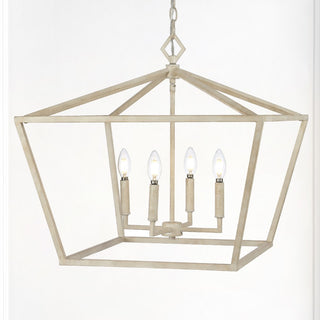 Gatsby 23" Adjustable Iron Rustic Glam LED Pendant - JONATHAN Y