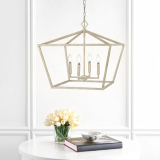 Gatsby 23" Adjustable Iron Rustic Glam LED Pendant - JONATHAN Y
