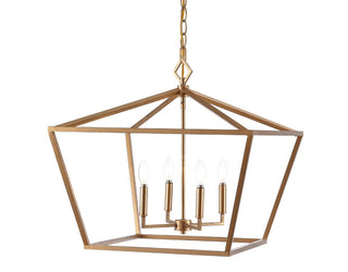 Gatsby 23" Adjustable Iron Rustic Glam LED Pendant