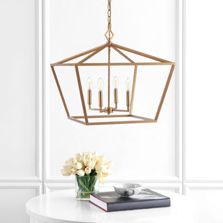 Gatsby 23" Adjustable Iron Rustic Glam LED Pendant