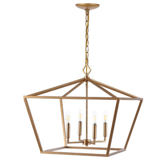 Gatsby 23" Adjustable Iron Rustic Glam LED Pendant - JONATHAN Y