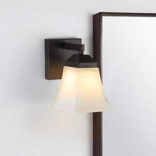 Staunton Iron/Glass Modern Cottage LED Vanity Light - JONATHAN Y