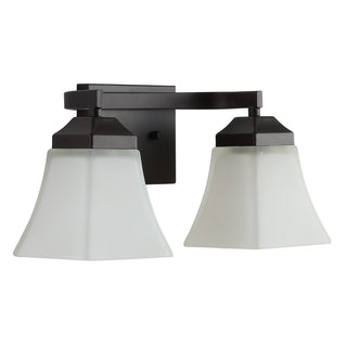 Staunton Iron/Glass Modern Cottage LED Vanity Light - JONATHAN Y