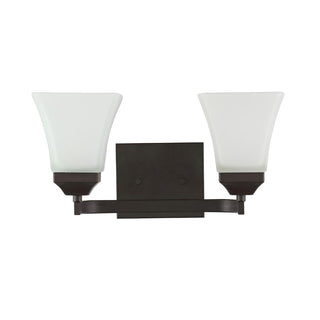 Staunton Iron/Glass Modern Cottage LED Vanity Light - JONATHAN Y