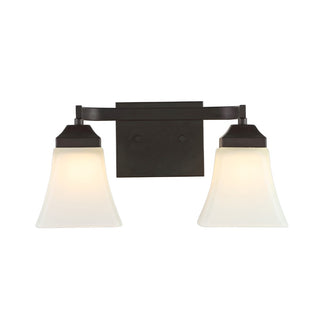 Staunton Iron/Glass Modern Cottage LED Vanity Light - JONATHAN Y