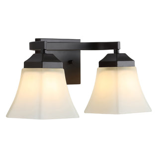 Staunton Iron/Glass Modern Cottage LED Vanity Light - JONATHAN Y