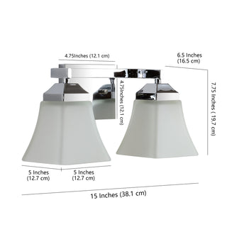 Staunton Iron/Glass Modern Cottage LED Vanity Light