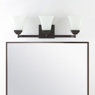 Staunton Iron/Glass Modern Cottage LED Vanity Light