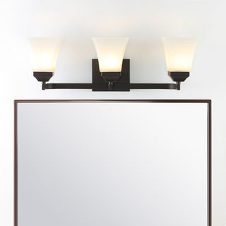 Staunton Iron/Glass Modern Cottage LED Vanity Light