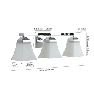 Staunton Iron/Glass Modern Cottage LED Vanity Light