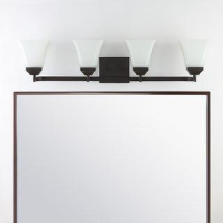 Staunton Iron/Glass Modern Cottage LED Vanity Light