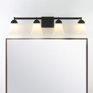 Staunton Iron/Glass Modern Cottage LED Vanity Light