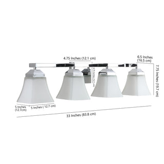 Staunton Iron/Glass Modern Cottage LED Vanity Light