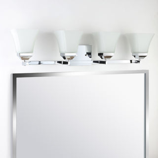 Staunton Iron/Glass Modern Cottage LED Vanity Light