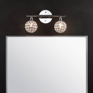 Maeve Iron/Glass Contemporary Glam LED Vanity Light - JONATHAN Y