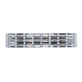 Evelyn Crystal Rectangle Iron/Crystal Glam Modern LED Vanity Light - JONATHAN Y