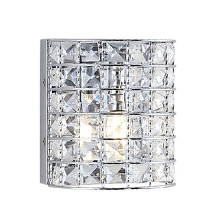 Clara Deco Metal/Crystal Classic Glam LED Vanity Light - JONATHAN Y