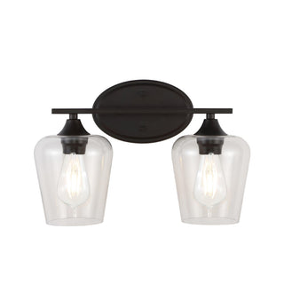Jayne Iron/Glass Cottage Rustic LED Vanity Light - JONATHAN Y