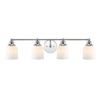 Lydia Iron/Frosted Glass Farmhouse Cottage LED Vanity Light - JONATHAN Y