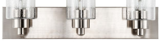 Irving Seeded Glass/Iron Modern Contemporary LED Vanity Light - JONATHAN Y