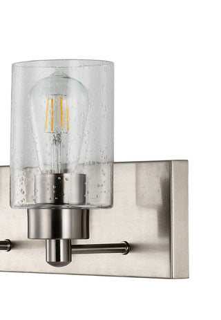 Irving Seeded Glass/Iron Modern Contemporary LED Vanity Light - JONATHAN Y