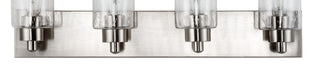 Irving Seeded Glass/Iron Modern Contemporary LED Vanity Light - JONATHAN Y