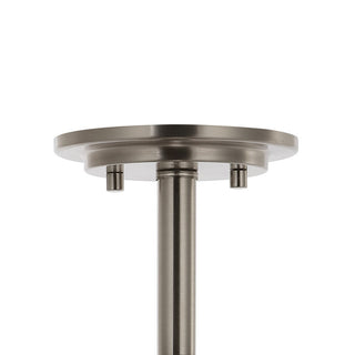 Lina 13.75"  Modern Industrial Iron/Seeded Glass LED Semi Flush Mount - JONATHAN Y