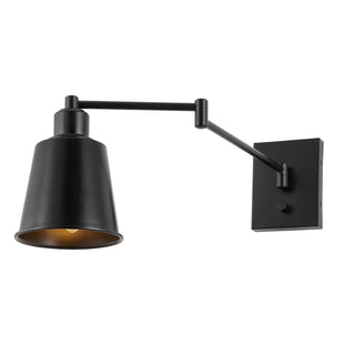 Cary 5.75" Iron Contemporary Swing Arm LED Wall Sconce - JONATHAN Y