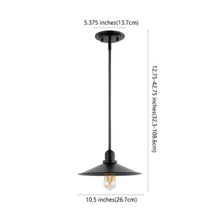 Cade 34.25" Metal Farmhouse Industrial LED Pendant