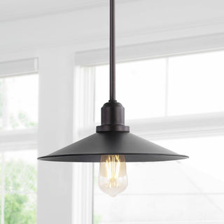 Cade 34.25" Metal Farmhouse Industrial LED Pendant
