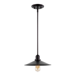Cade 34.25" Metal Farmhouse Industrial LED Pendant