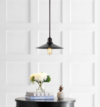 Cade 34.25" Metal Farmhouse Industrial LED Pendant - JONATHAN Y