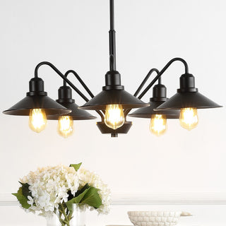 Cade 34.25" Metal Farmhouse Industrial LED Pendant - JONATHAN Y
