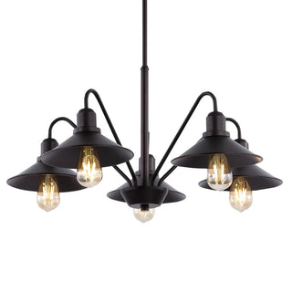 Cade 34.25" Metal Farmhouse Industrial LED Pendant - JONATHAN Y