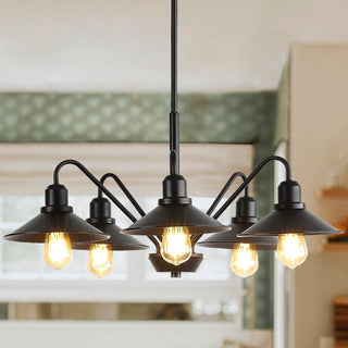 Cade 34.25" Metal Farmhouse Industrial LED Pendant - JONATHAN Y
