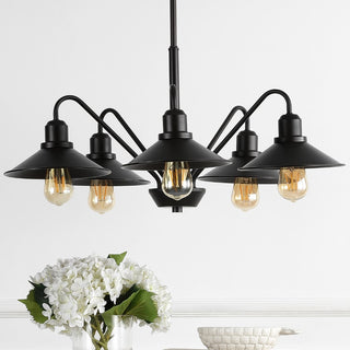 Cade 34.25" Metal Farmhouse Industrial LED Pendant - JONATHAN Y
