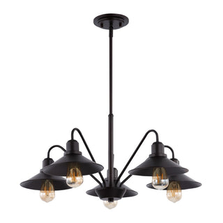 Cade 34.25" Metal Farmhouse Industrial LED Pendant - JONATHAN Y