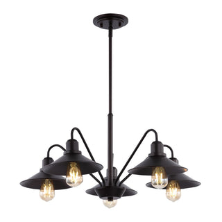 Cade 34.25" Metal Farmhouse Industrial LED Pendant - JONATHAN Y